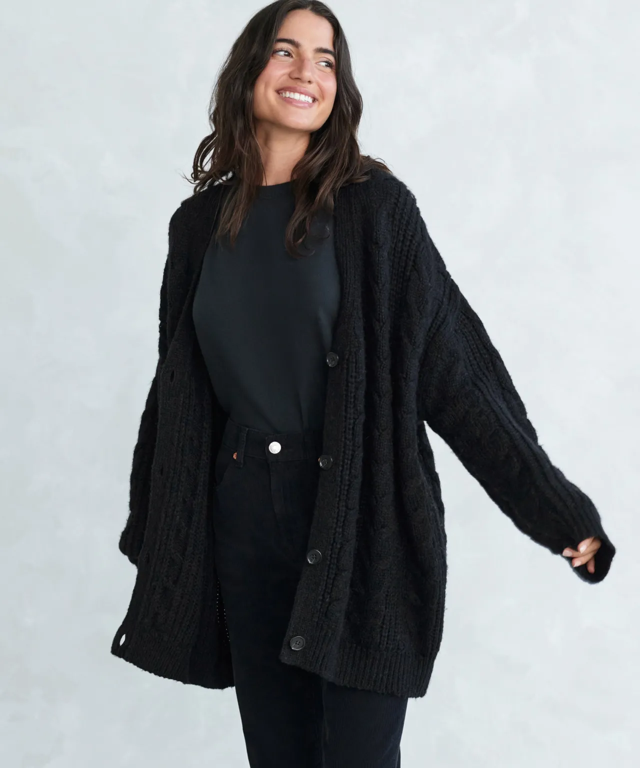 Cable Cocoon Cardigan