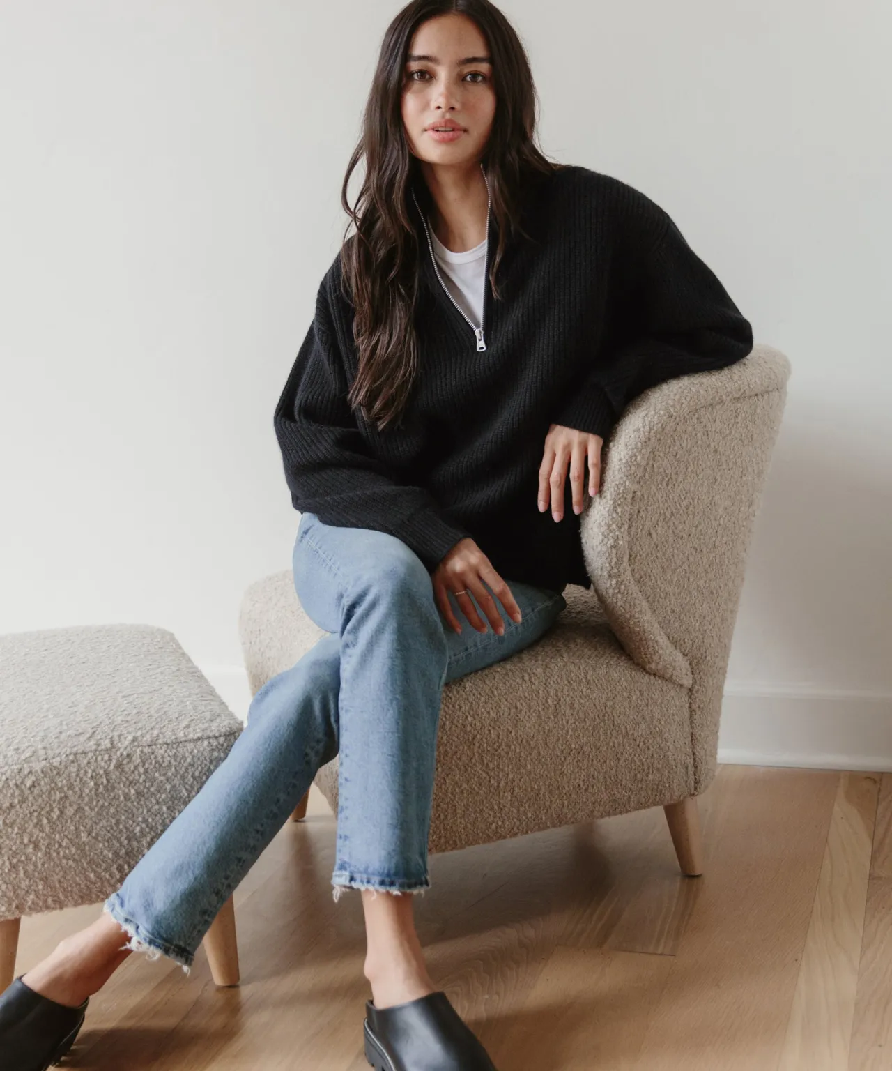 Cashmere Half Zip