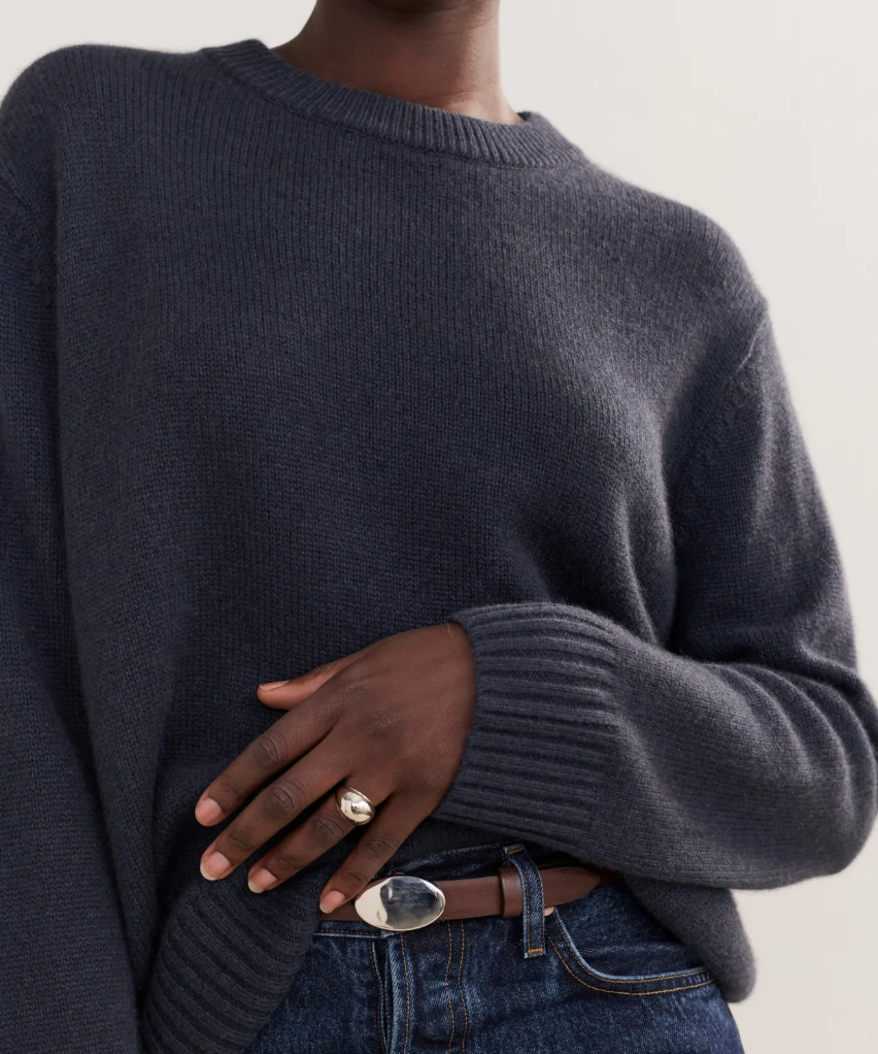 Cashmere Oversized Crewneck