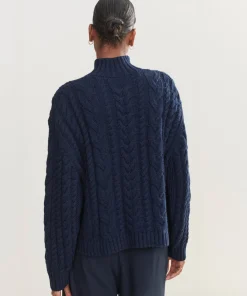 Cotton Cable Half Zip