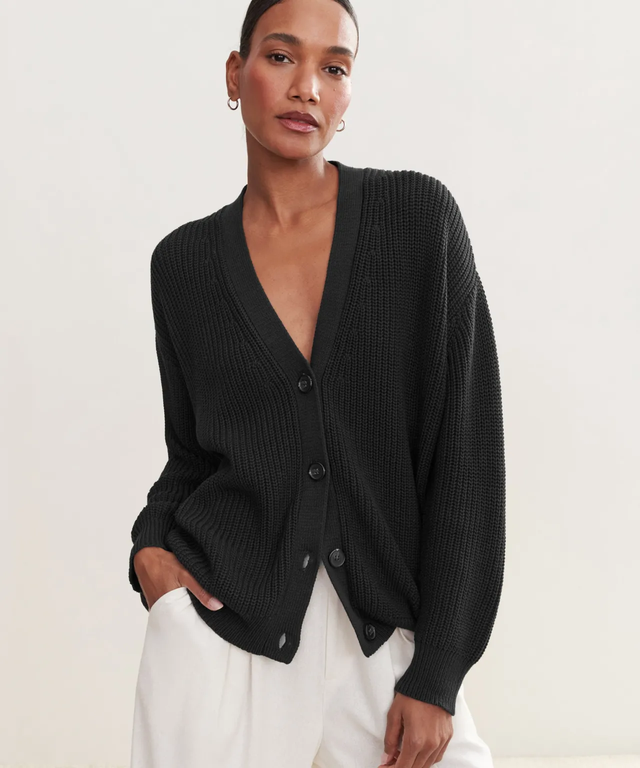 Cotton Cocoon Cardigan