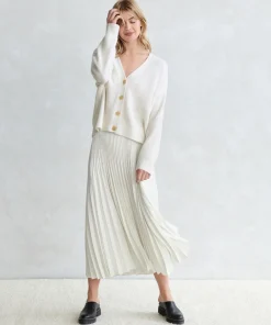 Cropped Cashmere Cocoon Cardigan
