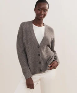 Cropped Cashmere Cocoon Cardigan