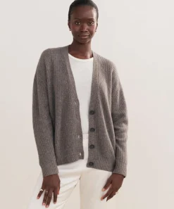 Cropped Cashmere Cocoon Cardigan