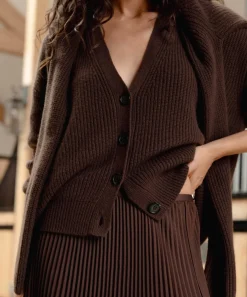 Cropped Cashmere Cocoon Cardigan