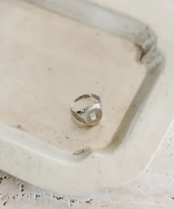 Gemma Baguette Signet Ring