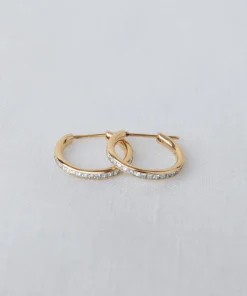 Iris Diamond Hoops