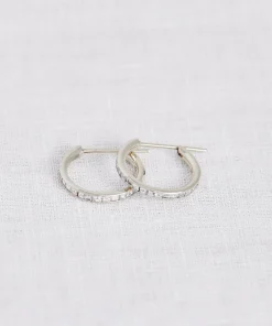 Iris Diamond Hoops