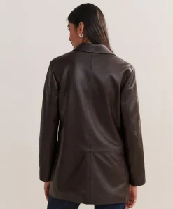 Leather Brooke Blazer