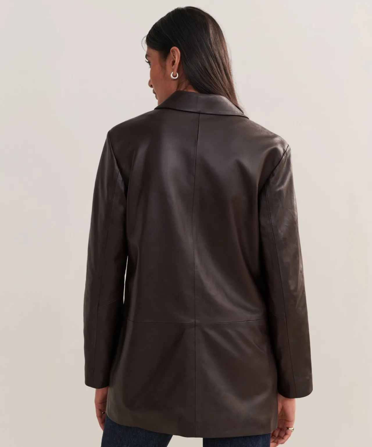 Leather Brooke Blazer