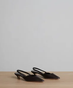 Leather Kitten Heel