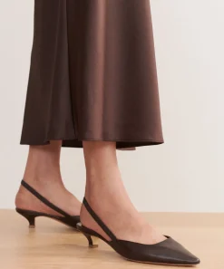 Leather Kitten Heel