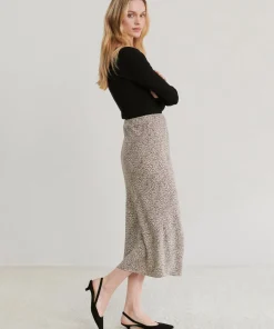 Leopard Slip Skirt
