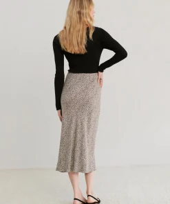 Leopard Slip Skirt