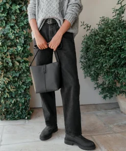 Mini Leather Bucket Bag