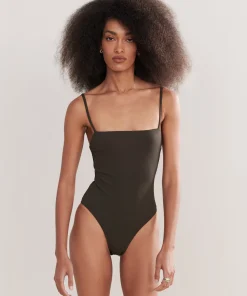 Petite Square Maillot Swimsuit