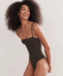 Petite Square Maillot Swimsuit