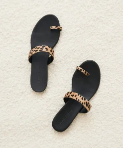 Pony Hair Strap Sandal
