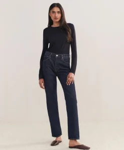 90's Pinch Waist Long Jean