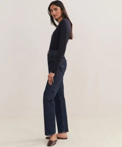 90's Pinch Waist Long Jean