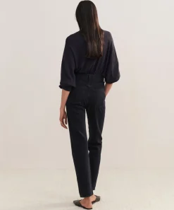 90's Pinch Waist Long Jean