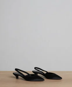 Satin Kitten Heel