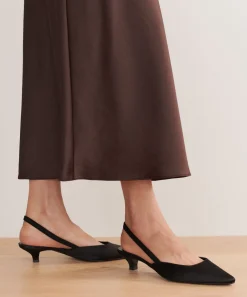 Satin Kitten Heel