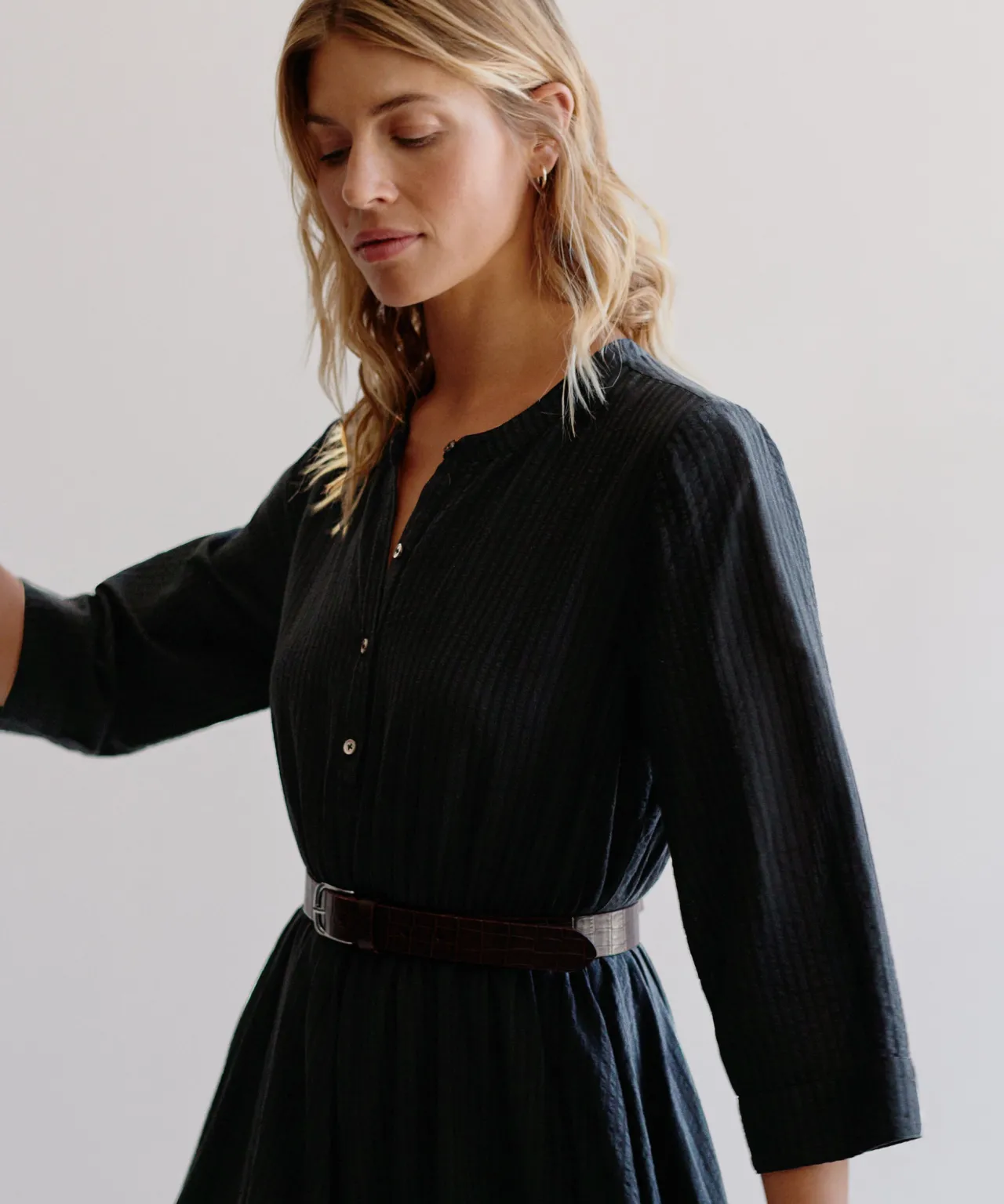 Seersucker Shirt Dress