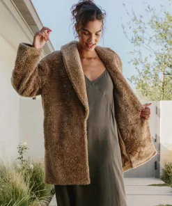 Shearling Yves Shawl Coat