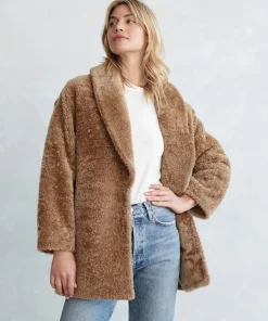 Shearling Yves Shawl Coat