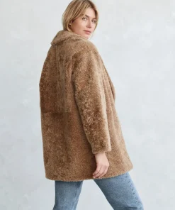 Shearling Yves Shawl Coat