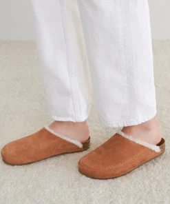 Shearling-Lined Moc Clog