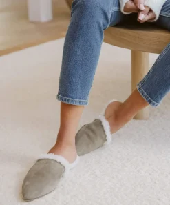 Shearling-Lined Mule