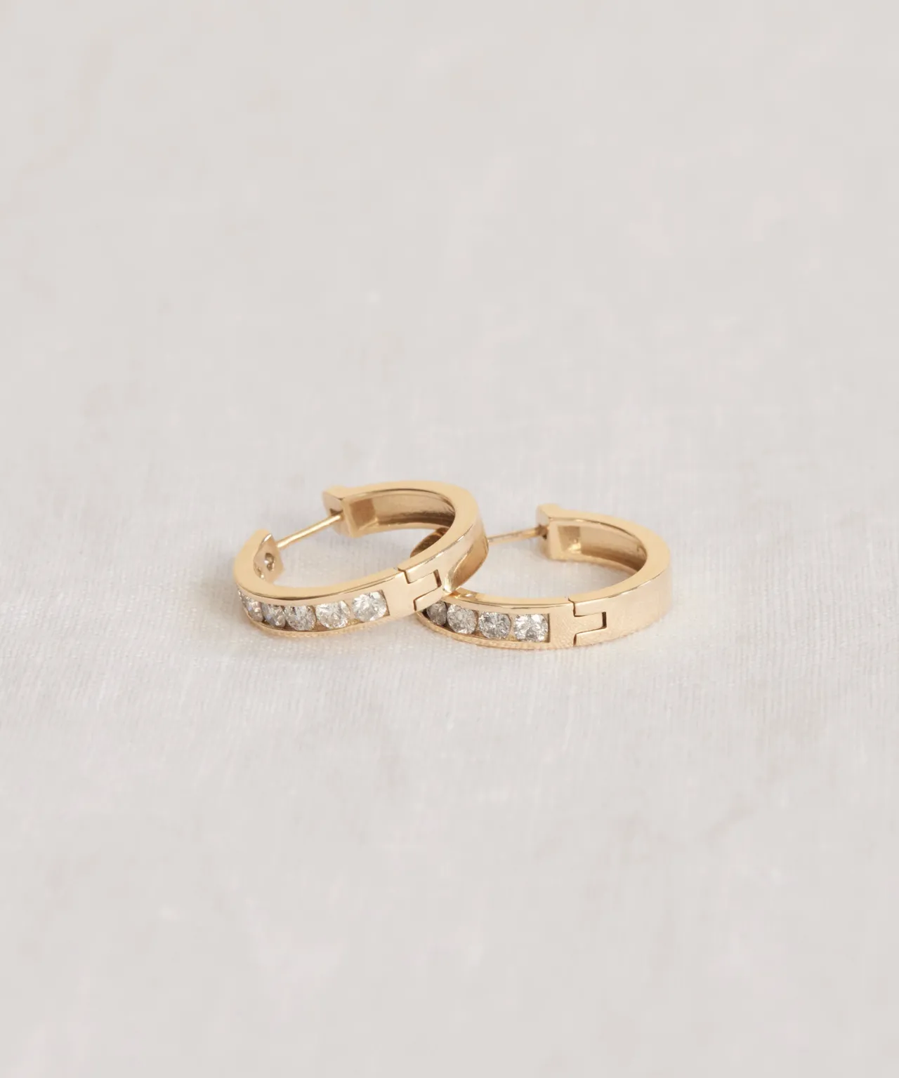 Stevie Grey Diamond Hoops